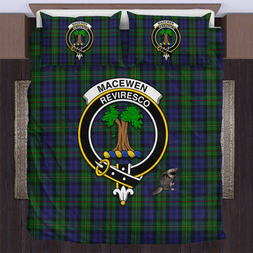 MacEwen Tartan Bedding Set with Family Crest