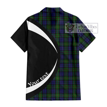 MacEwen Tartan Hawaiian Shirt with Family Crest Circle Style - Tartan Vibes Clothing