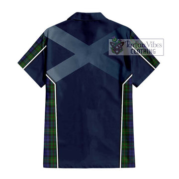MacEwen Tartan Hawaiian Shirt with Family Crest and Lion Rampant Vibes Sport Style - Tartan Vibes Clothing