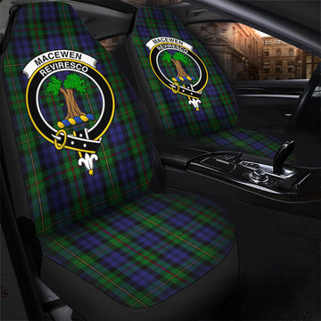 MacEwen Tartan Car Seat Cover with Family Crest - Tartan Vibes Clothing