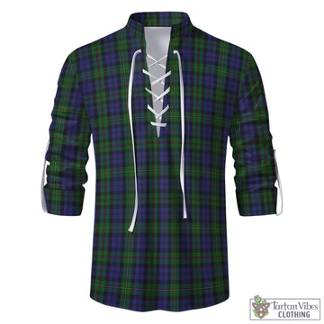 MacEwen Tartan Men's Scottish Traditional Jacobite Ghillie Kilt Shirt - Tartan Vibes Clothing