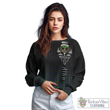 MacEwen Tartan Sweatshirt Featuring Alba Gu Brath Family Crest Celtic Inspired - Tartan Vibes Clothing