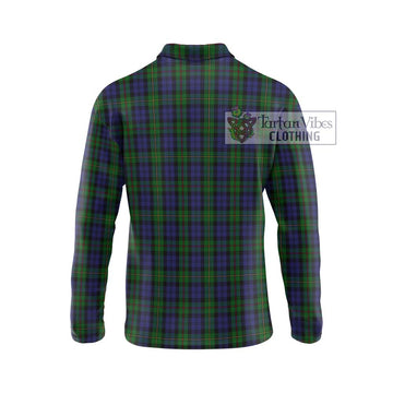 MacEwen Tartan Long Sleeve Polo Shirt with Family Crest DNA In Me Style - Tartan Vibes Clothing