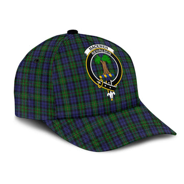 MacEwen Tartan Classic Cap with Family Crest