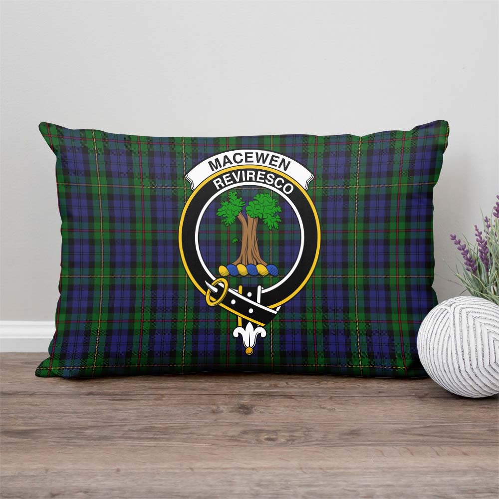 MacEwen Tartan Pillow Cover with Family Crest - Tartan Vibes Clothing