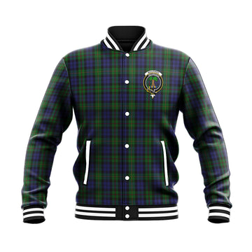 MacEwen Tartan Baseball Jacket with Family Crest