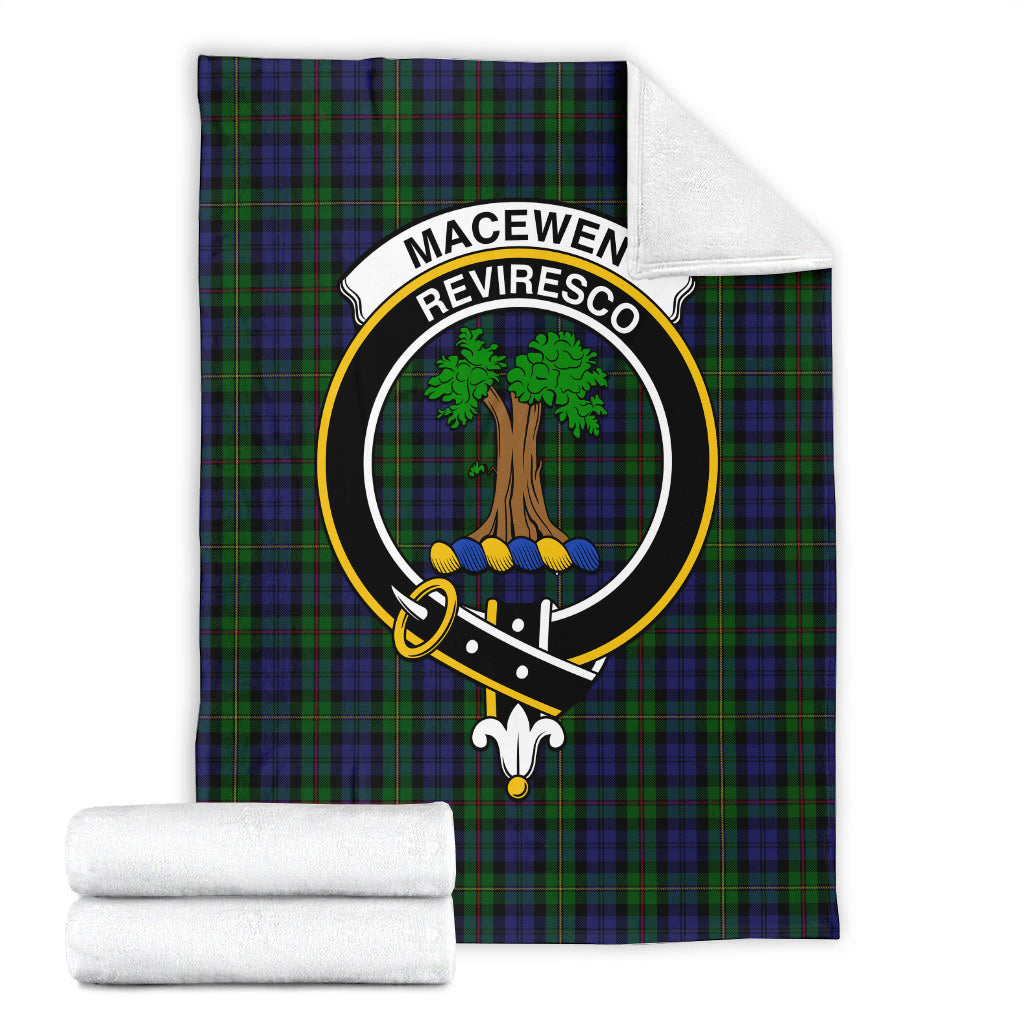 macewen-tartab-blanket-with-family-crest