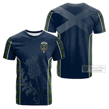 MacEwen Tartan Cotton T-shirt with Family Crest and Scottish Thistle Vibes Sport Style Kid's Shirt - Tartan Vibes Clothing