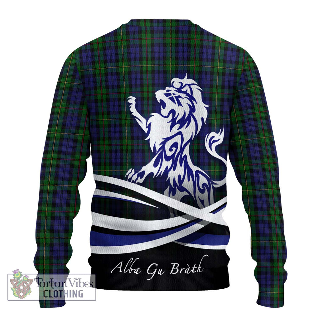 MacEwen Tartan Ugly Sweater with Alba Gu Brath Regal Lion Emblem - Tartan Vibes Clothing