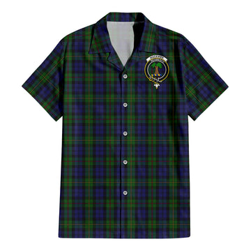 MacEwen Tartan Hawaiian Shirt with Family Crest