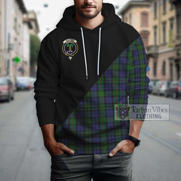 MacEwen Tartan Hoodie with Family Crest and Military Logo Style - Tartan Vibes Clothing