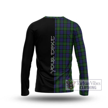 MacEwen Tartan Long Sleeve T-Shirt with Family Crest and Half Of Me Style - Tartan Vibes Clothing