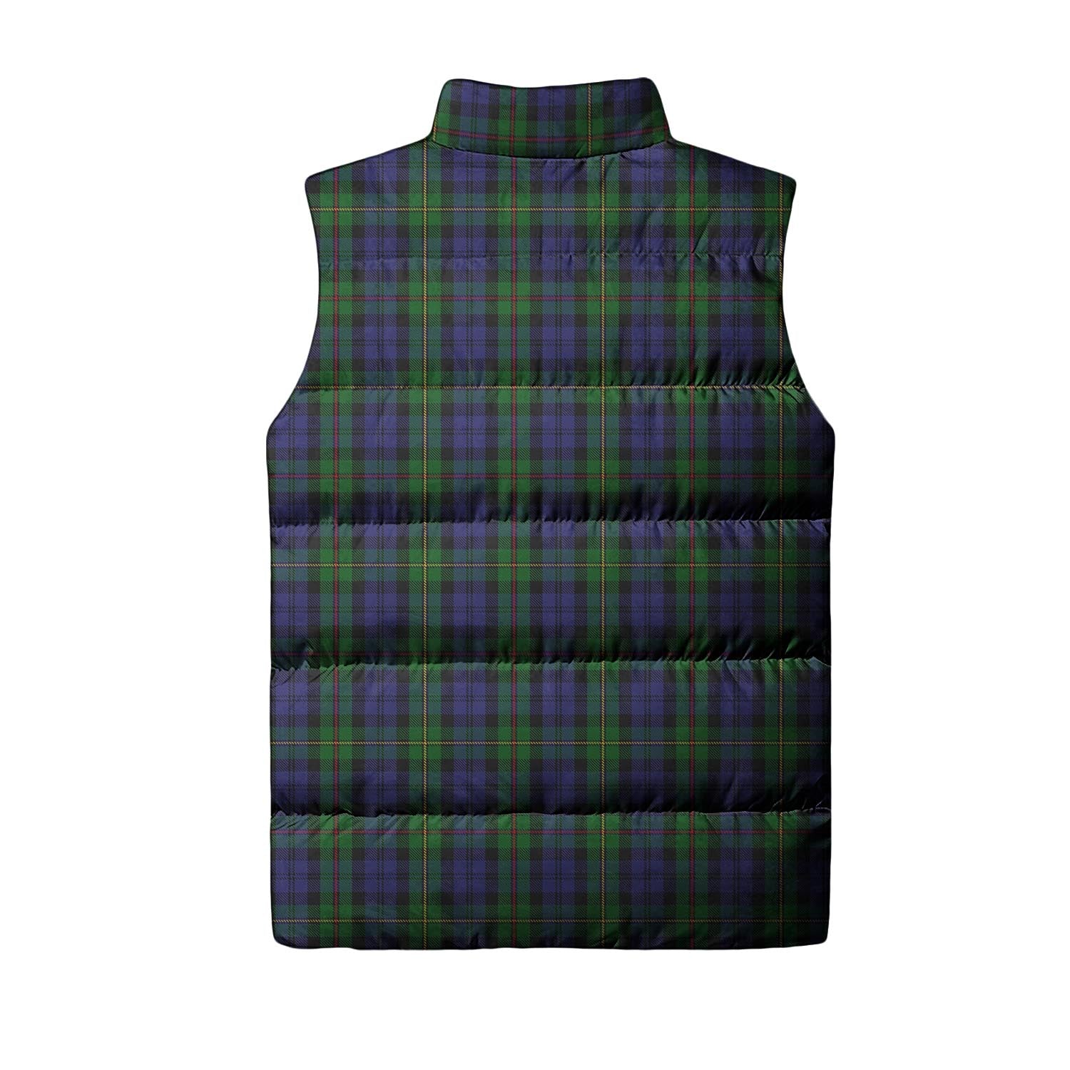 MacEwen Tartan Sleeveless Puffer Jacket with Family Crest - Tartan Vibes Clothing