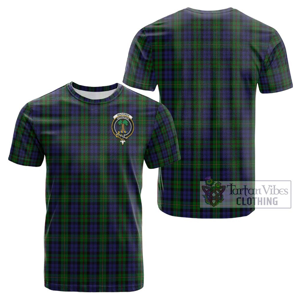 MacEwen Tartan Cotton T-Shirt with Family Crest - Tartan Vibes Clothing