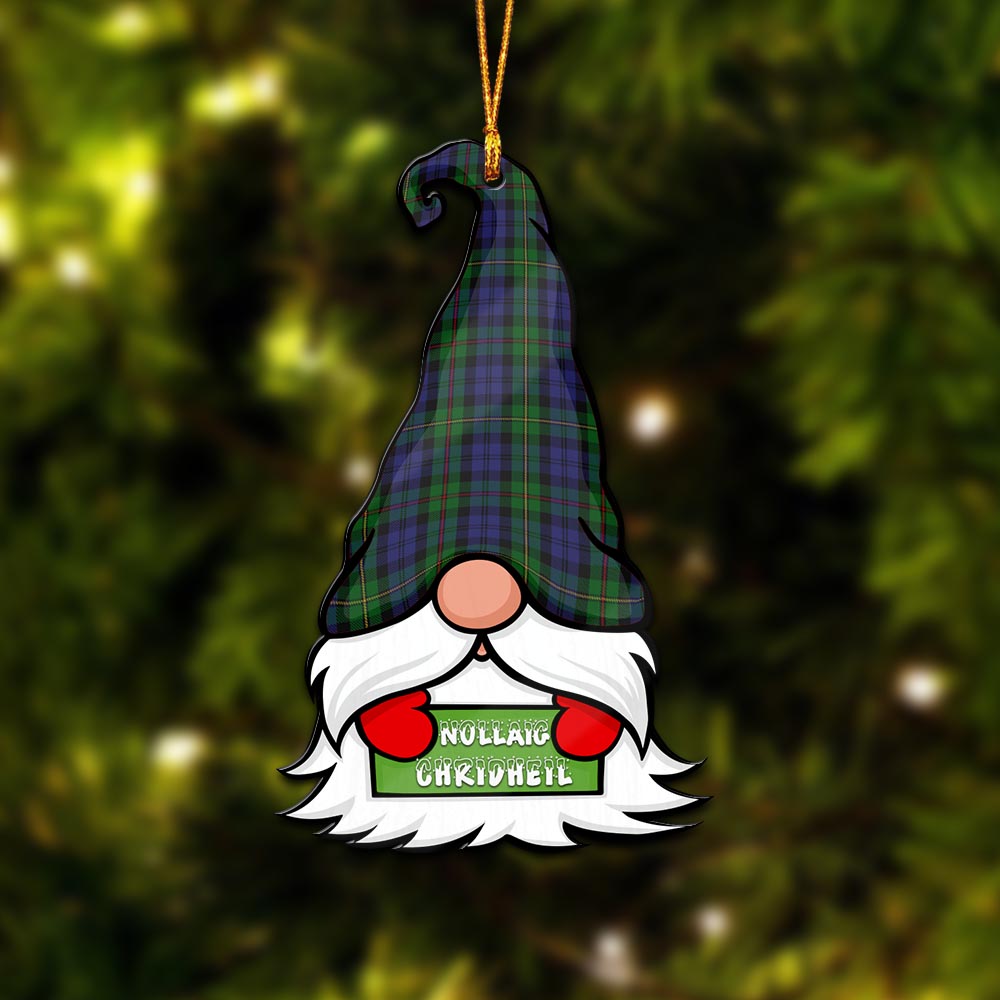 MacEwen Gnome Christmas Ornament with His Tartan Christmas Hat - Tartan Vibes Clothing