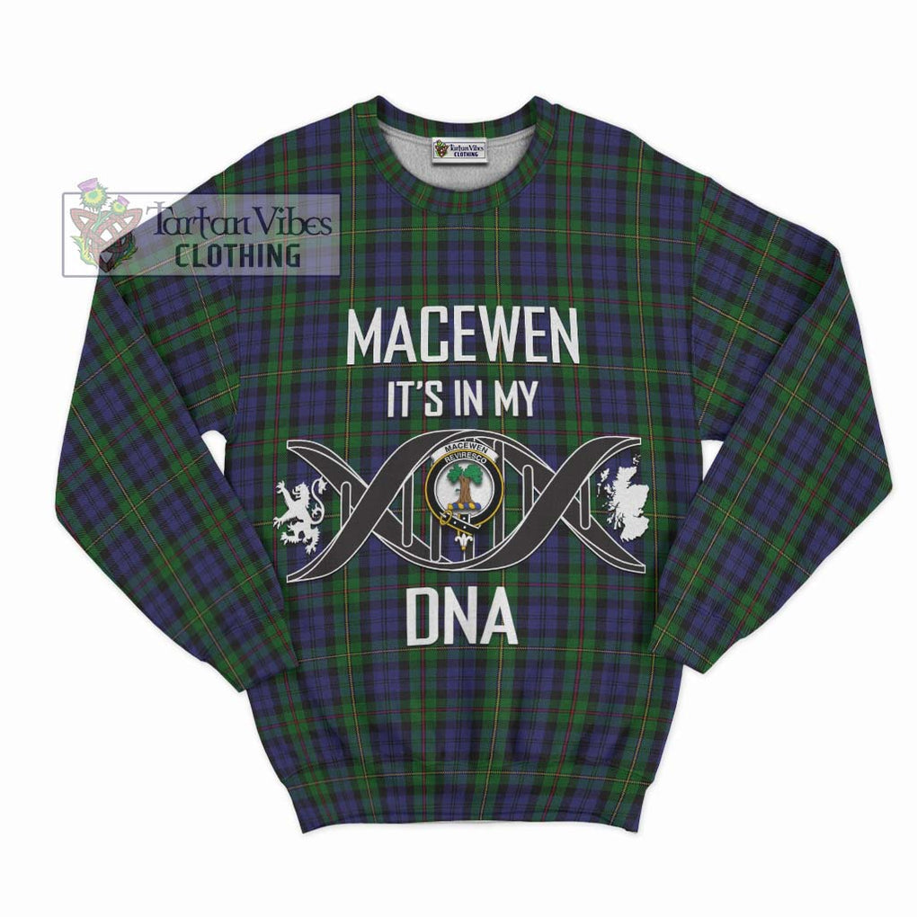 MacEwen Tartan Sweatshirt with Family Crest DNA In Me Style - Tartan Vibes Clothing