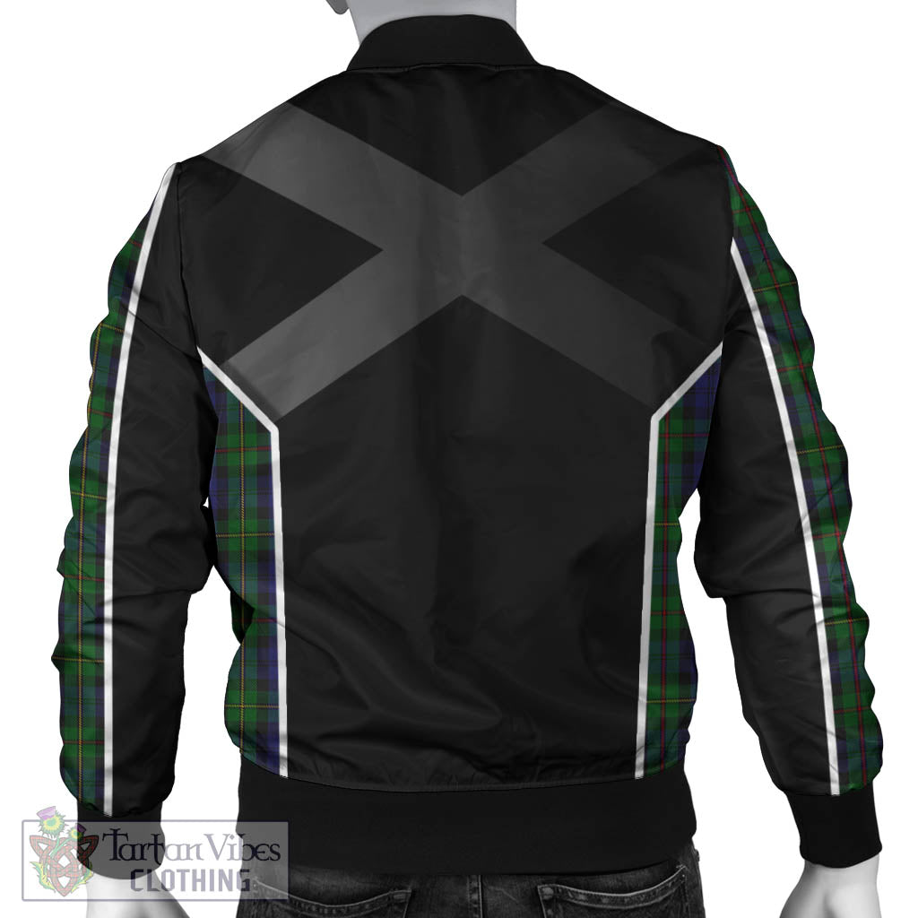 MacEwen Tartan Bomber Jacket with Family Crest and Scottish Thistle Vibes Sport Style - Tartan Vibes Clothing