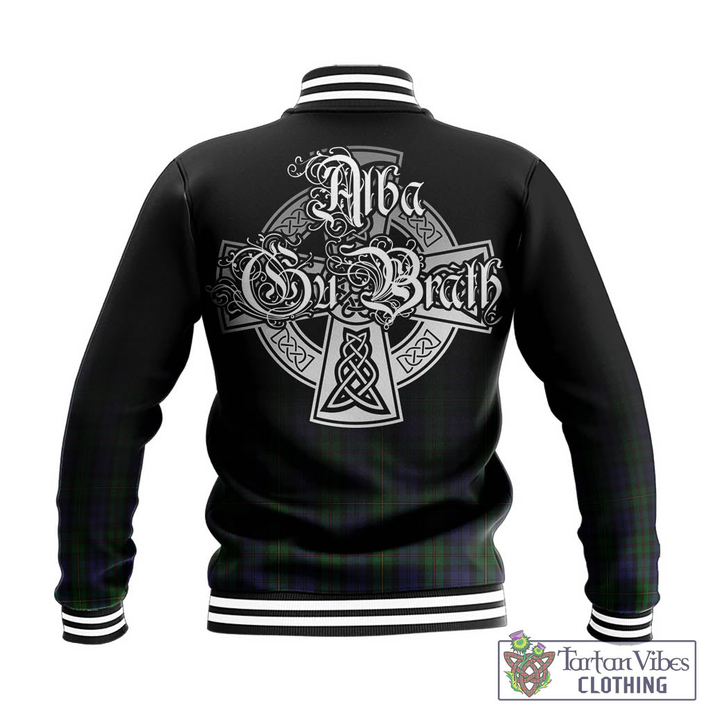 MacEwen Tartan Baseball Jacket Featuring Alba Gu Brath Family Crest Celtic Inspired - Tartan Vibes Clothing