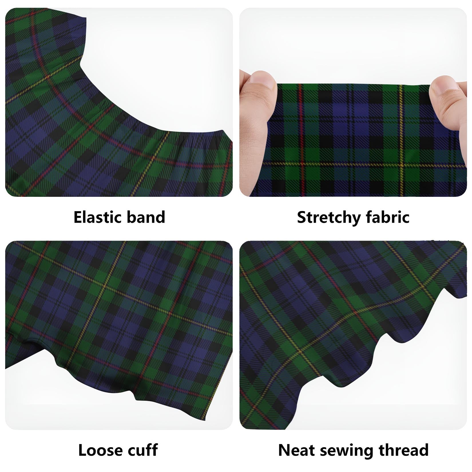 MacEwen Tartan Off Shoulder Long Dress - Tartan Vibes Clothing