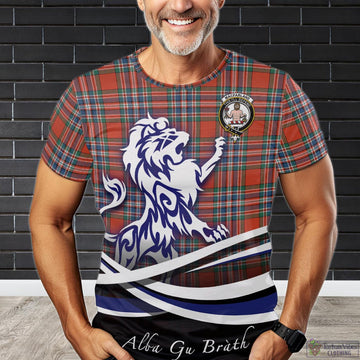MacFarlane Ancient Tartan T-Shirt with Alba Gu Brath Regal Lion Emblem