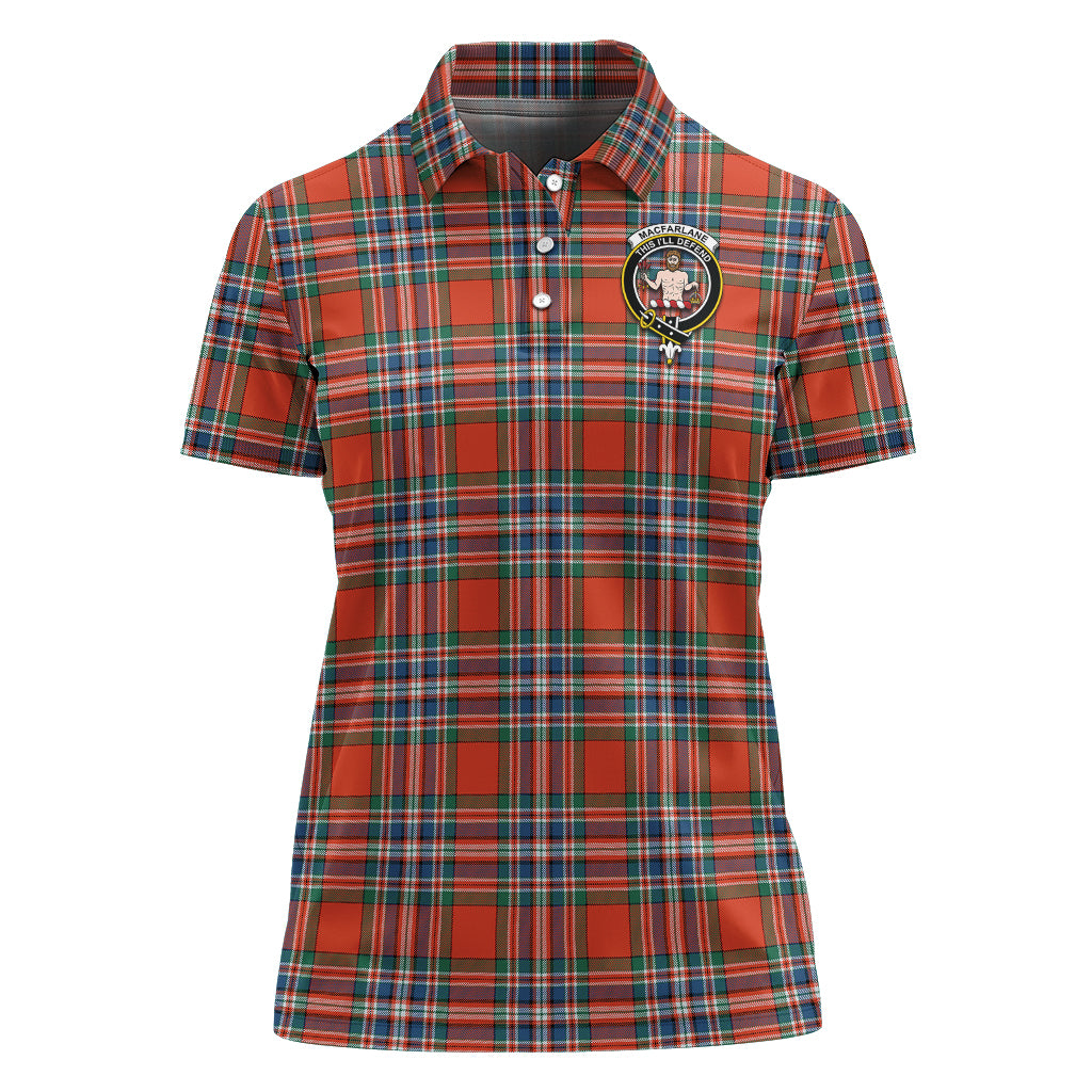 macfarlane-ancient-tartan-polo-shirt-with-family-crest-for-women