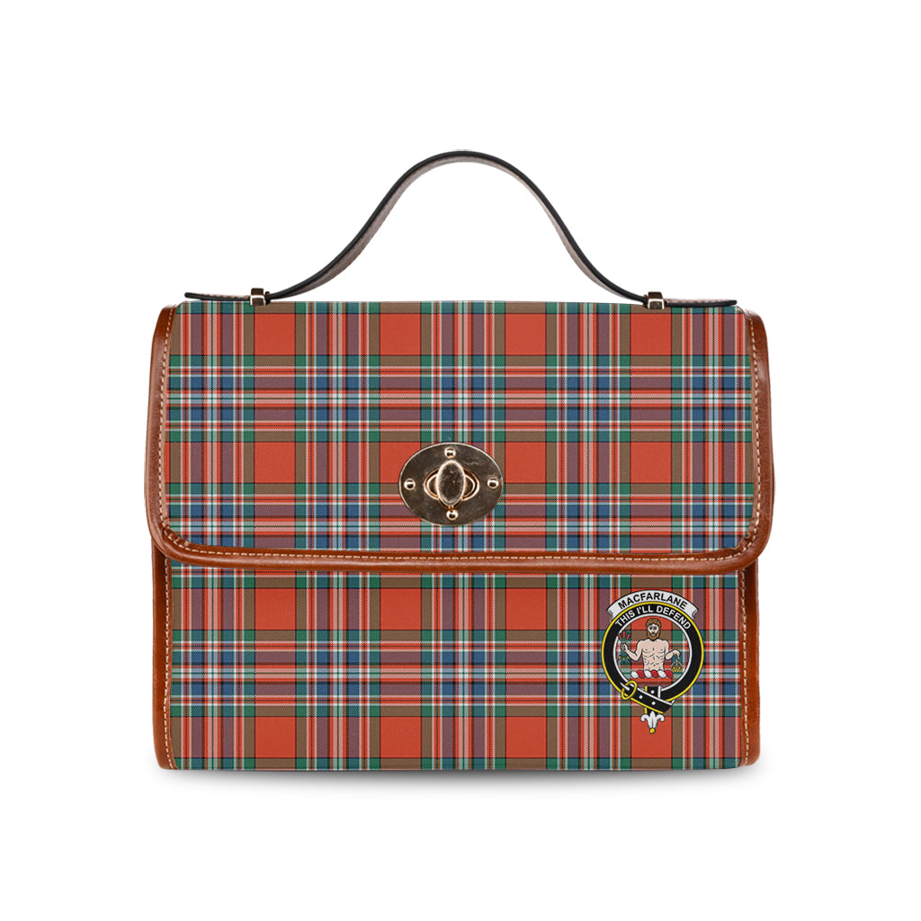 macfarlane-ancient-tartan-leather-strap-waterproof-canvas-bag-with-family-crest