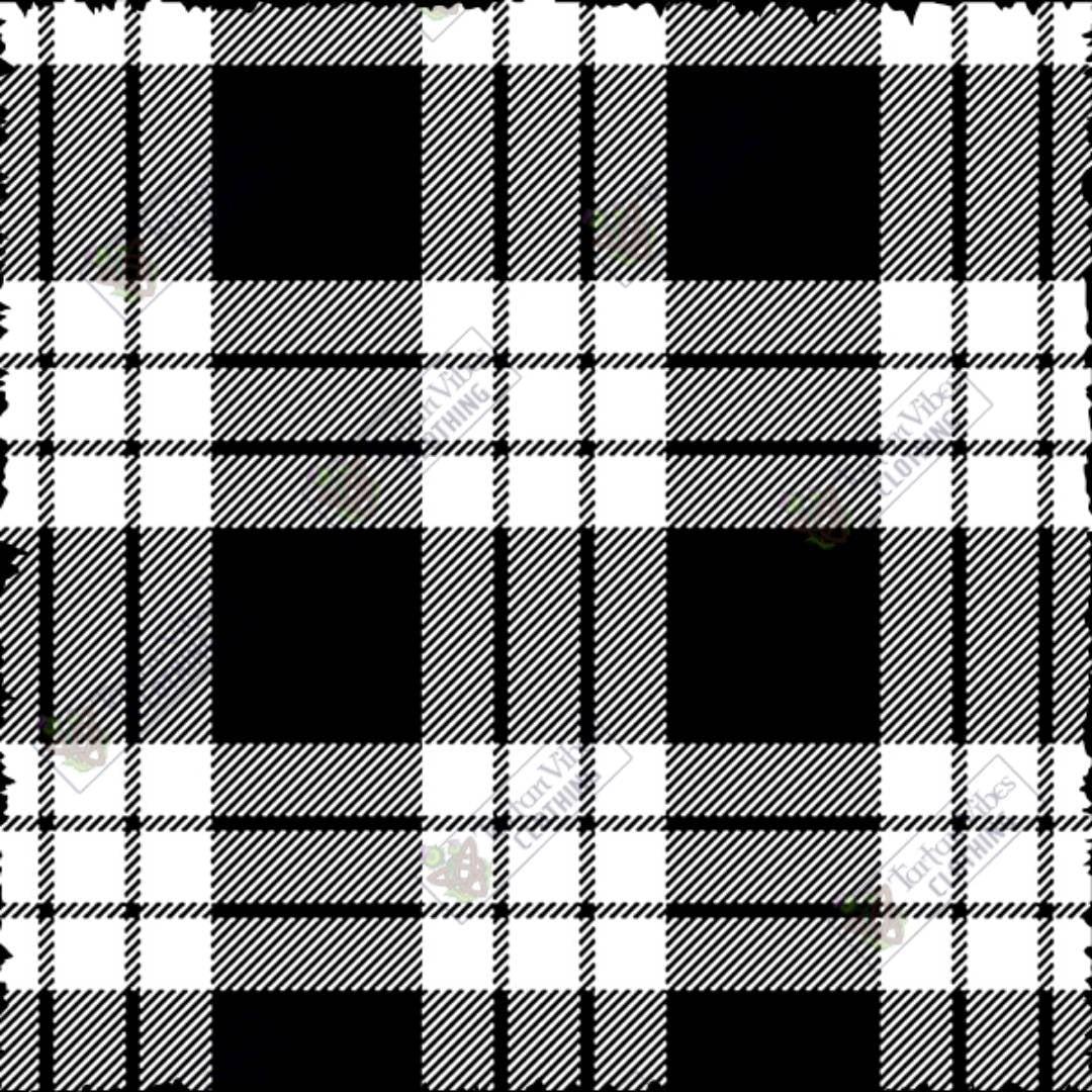 MacFarlane black whire tartan