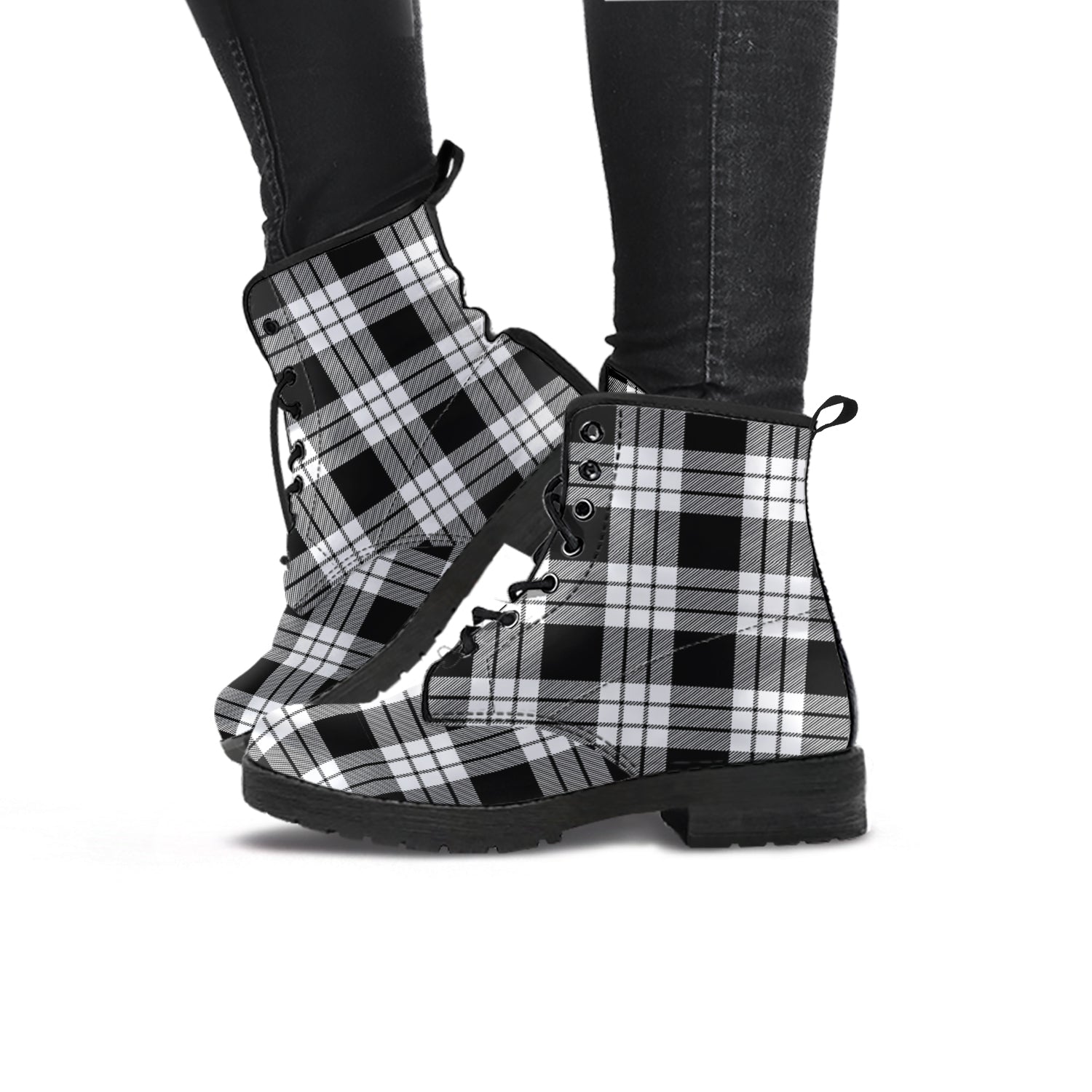 macfarlane-black-white-tartan-leather-boots
