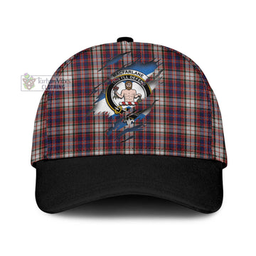 MacFarlane Dress Tartan Classic Cap with Family Crest In Me Style