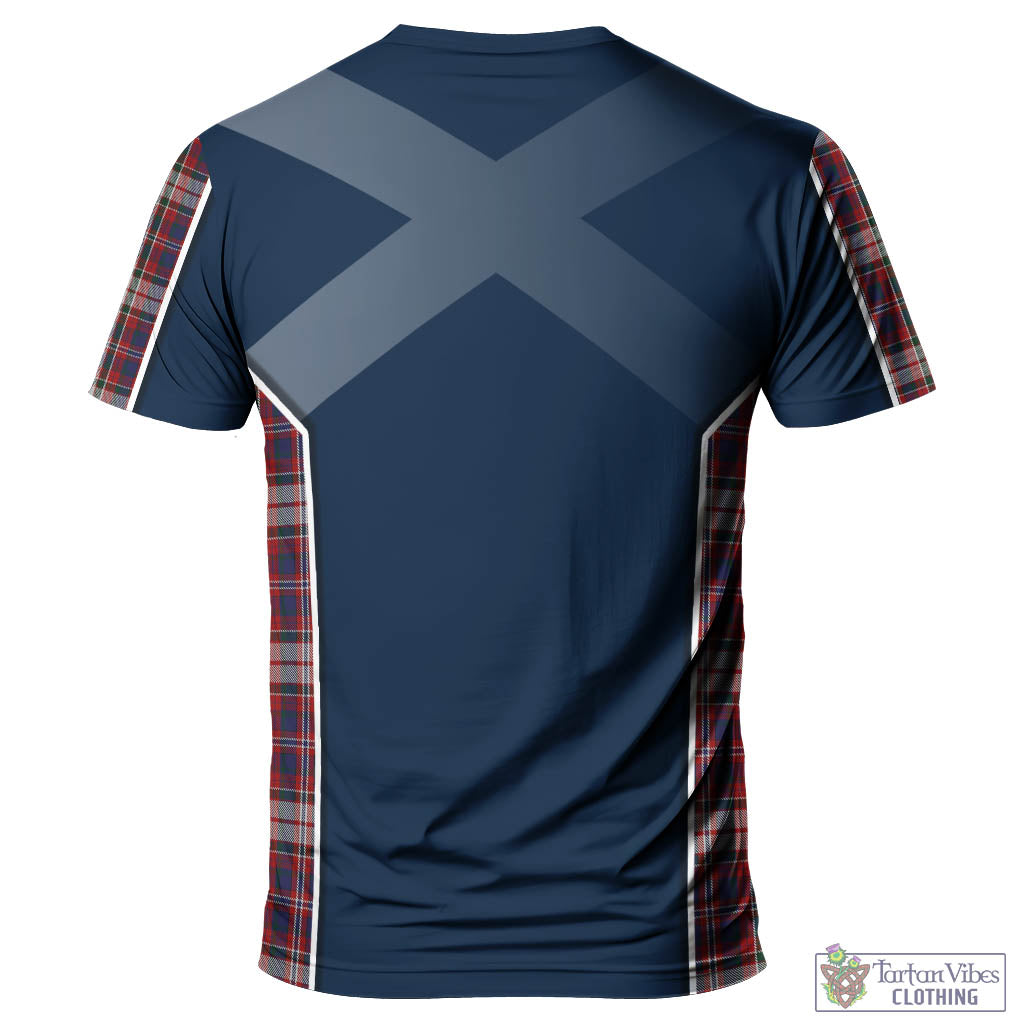Tartan Vibes Clothing MacFarlane Dress Tartan T-Shirt with Family Crest and Scottish Thistle Vibes Sport Style