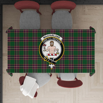 MacFarlane Hunting Tatan Tablecloth with Family Crest