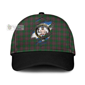 MacFarlane Hunting Tartan Classic Cap with Family Crest In Me Style