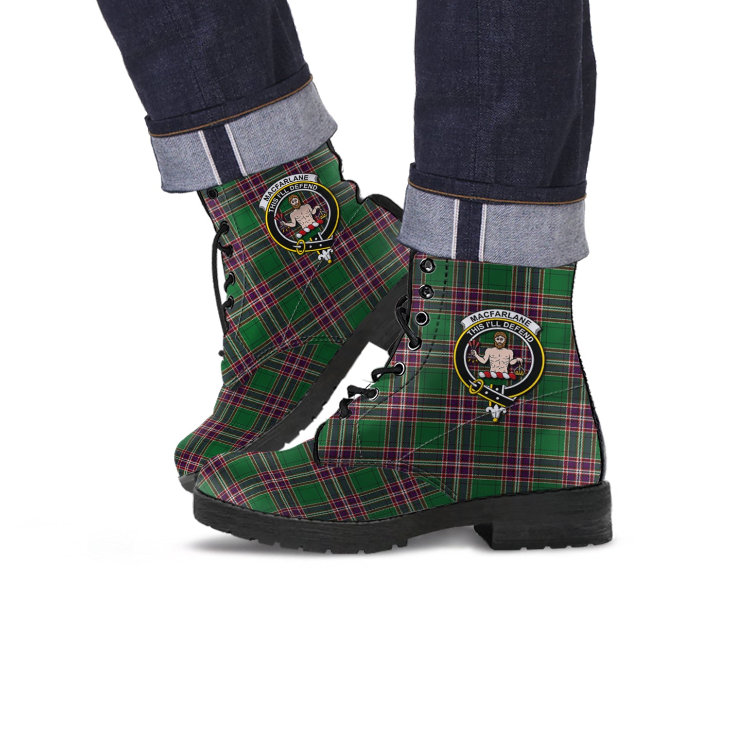 macfarlane-hunting-tartan-leather-boots-with-family-crest
