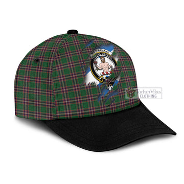 MacFarlane Hunting Tartan Classic Cap with Family Crest In Me Style