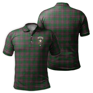 MacFarlane Hunting Tartan Men's Polo Shirt with Family Crest
