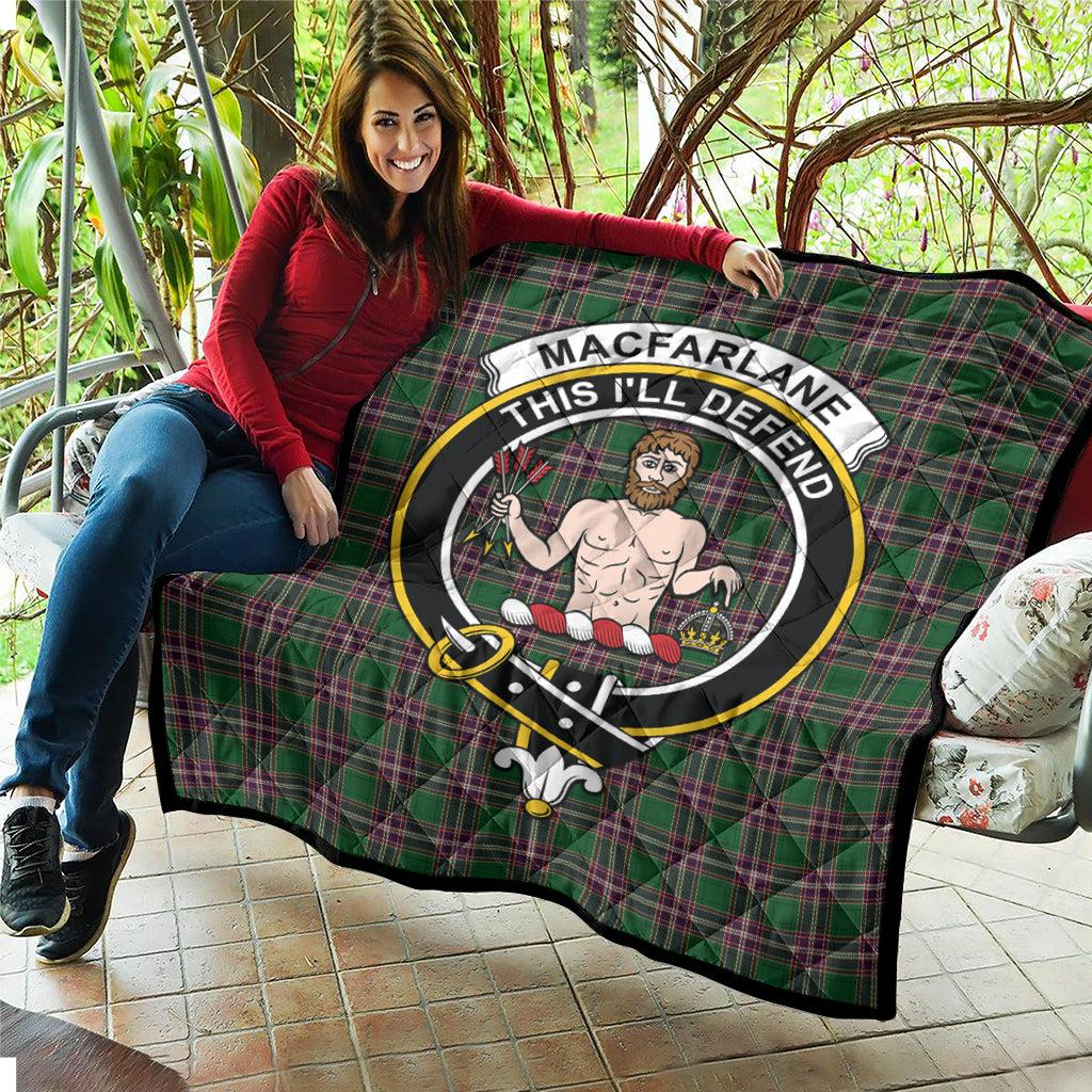 macfarlane-hunting-tartan-quilt-with-family-crest