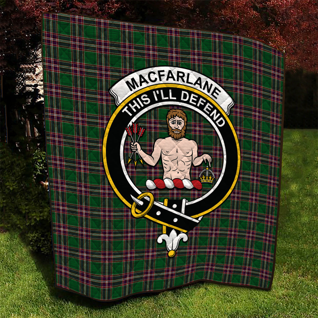 macfarlane-hunting-tartan-quilt-with-family-crest