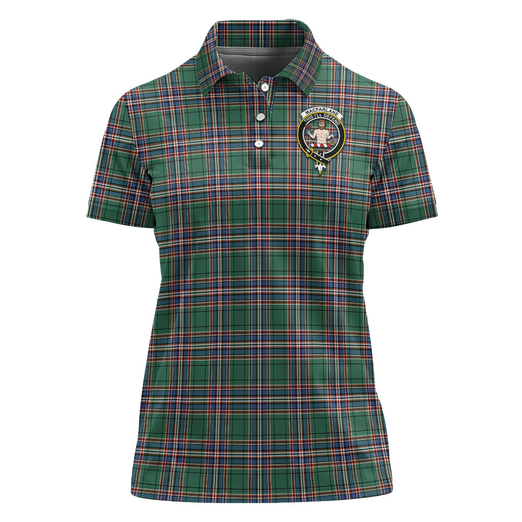 macfarlane-hunting-ancient-tartan-polo-shirt-with-family-crest-for-women