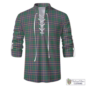 MacFarlane Hunting Ancient Tartan Men's Scottish Traditional Jacobite Ghillie Kilt Shirt
