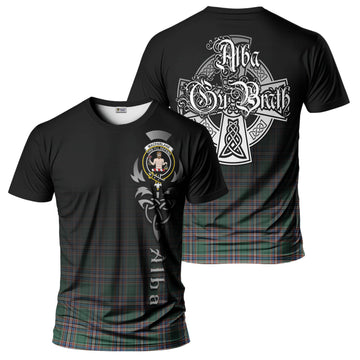 MacFarlane Hunting Ancient Tartan T-Shirt Featuring Alba Gu Brath Family Crest Celtic Inspired