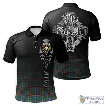 MacFarlane Hunting Ancient Tartan Polo Shirt Featuring Alba Gu Brath Family Crest Celtic Inspired