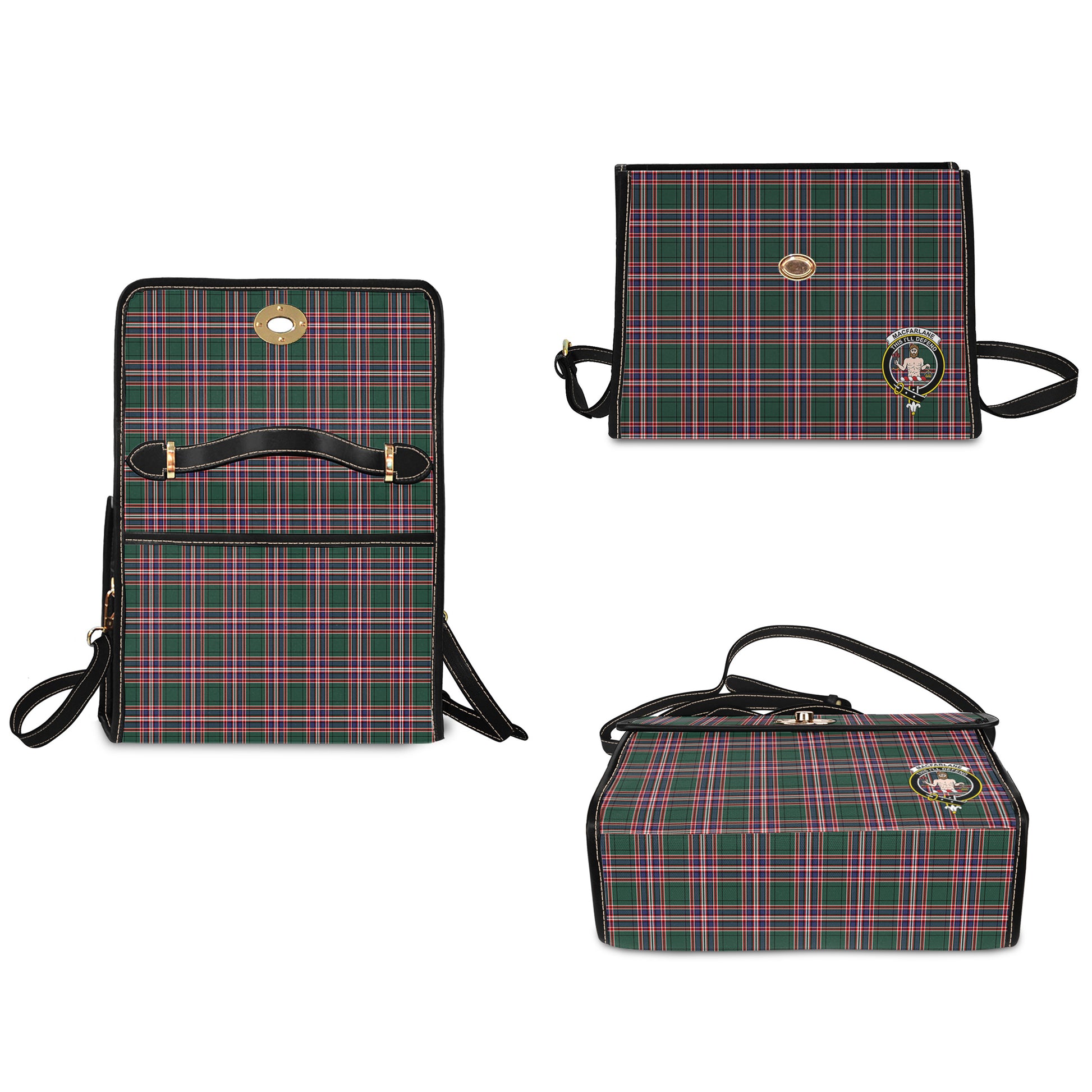 macfarlane-hunting-modern-tartan-leather-strap-waterproof-canvas-bag-with-family-crest