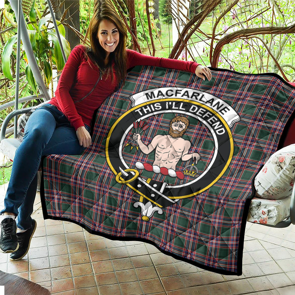 macfarlane-hunting-modern-tartan-quilt-with-family-crest