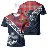 MacFarlane (McFarlane) Tartan T-Shirt Featuring Thistle and Scotland Map Kid's Shirt - Tartanvibesclothing Store