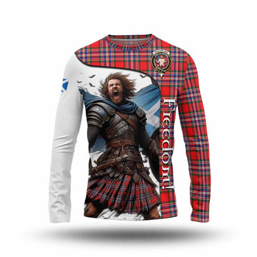 MacFarlane (McFarlane) Crest Tartan Long Sleeve T-Shirt Inspired by the Freedom of Scottish Warrior