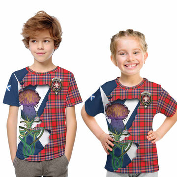 MacFarlane (McFarlane) Tartan Family Crest Kid T-Shirt Scottish Thistle Celtic Inspired
