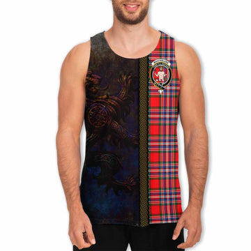 MacFarlane (McFarlane) Tartan Family Crest Men's Tank Top Alba Gu Brath Be Brave Lion Ancient Style