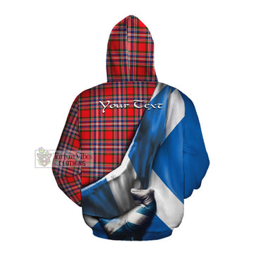 MacFarlane (McFarlane) Tartan Cotton Hoodie with Family Crest Scotland Patriotic Style