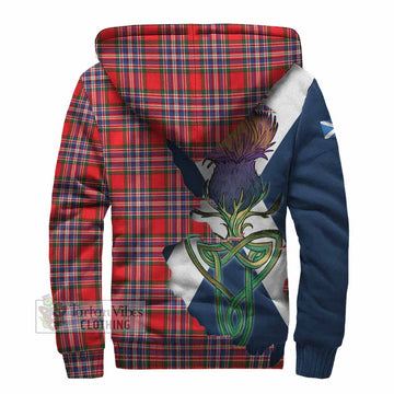 MacFarlane (McFarlane) Tartan Family Crest Sherpa Hoodie Scottish Thistle Celtic Inspired