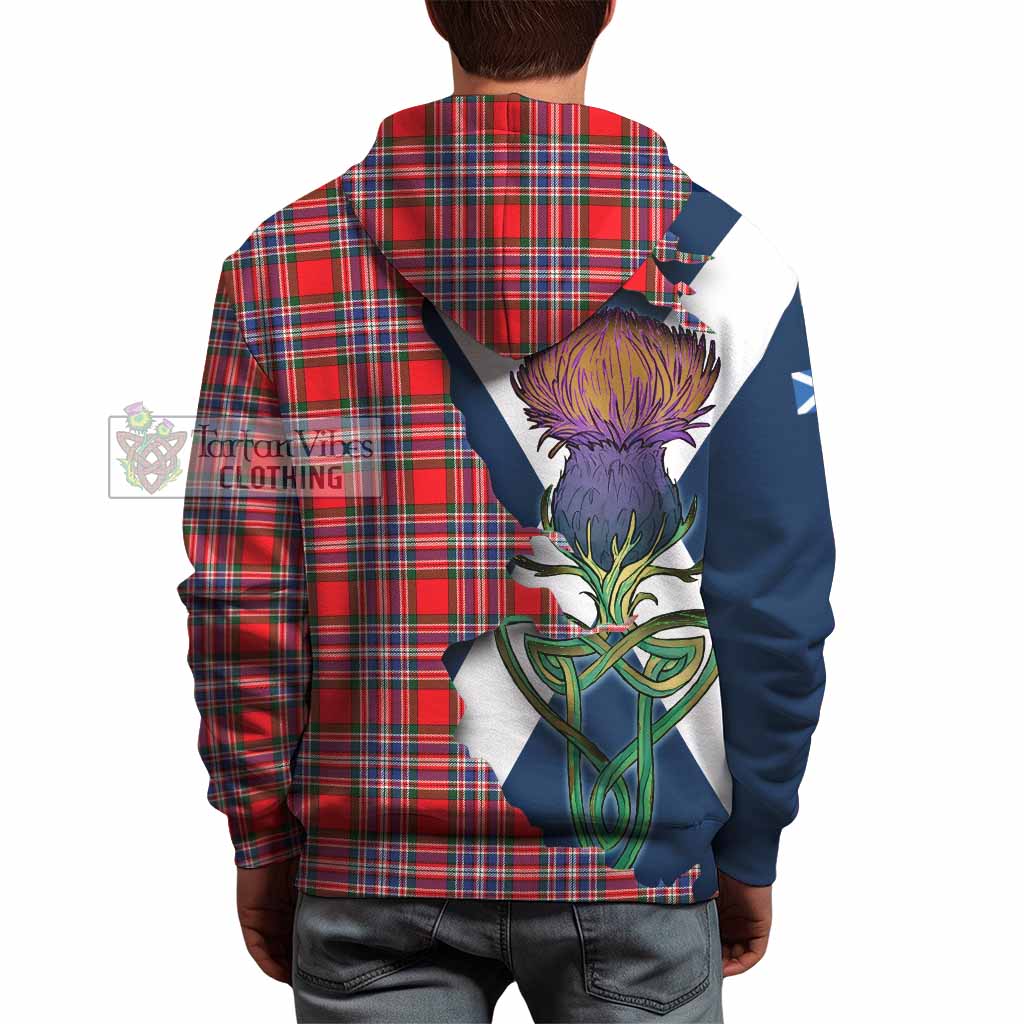 Tartan Vibes Clothing MacFarlane (McFarlane) Tartan Family Crest Hoodie Scottish Thistle Celtic Inspired